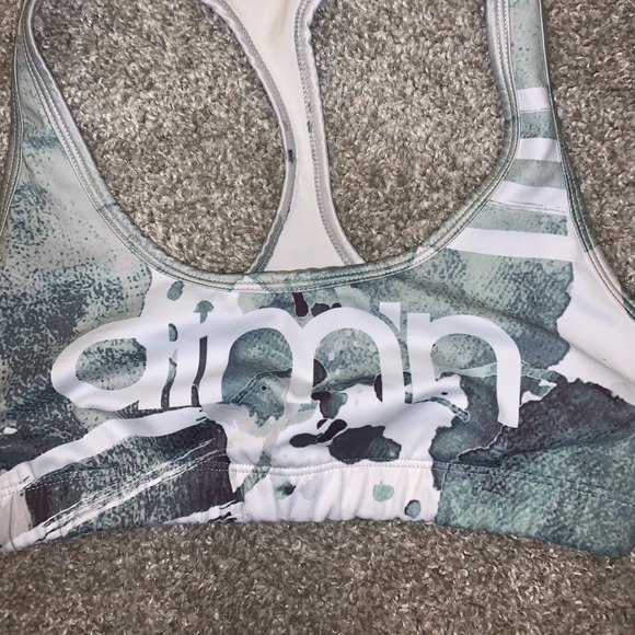 Dark Green, Gray & White Spirts bra size S - Picture 5 of 11